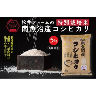 ふるさと納税 南魚沼市 【毎月定期便】南魚沼産コシヒカリ〜特別栽培米〜 精米[5kg×1袋]全3回