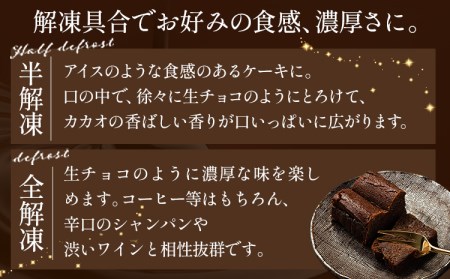 チョコ スイーツ デザート Patisserie和み 濃厚ガトーショコラ 2本セット 180g×2本《30日以内に出荷予定(土日祝除く)》福岡県 鞍手郡 小竹町 送料無料 チョコ お菓子 ケーキ 焼き