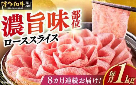 【全8回定期便】特選ロース 薄切り 1kg [ABCL053] 