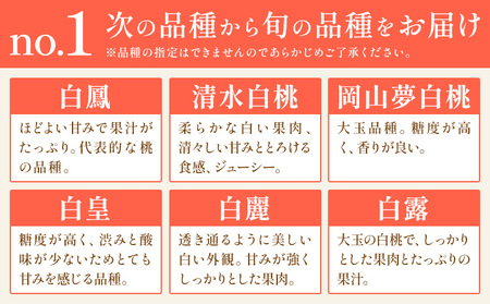 桃 贈答用 no.1 約2kg 6~8玉 清水白桃や白鳳など 小寺壽夫