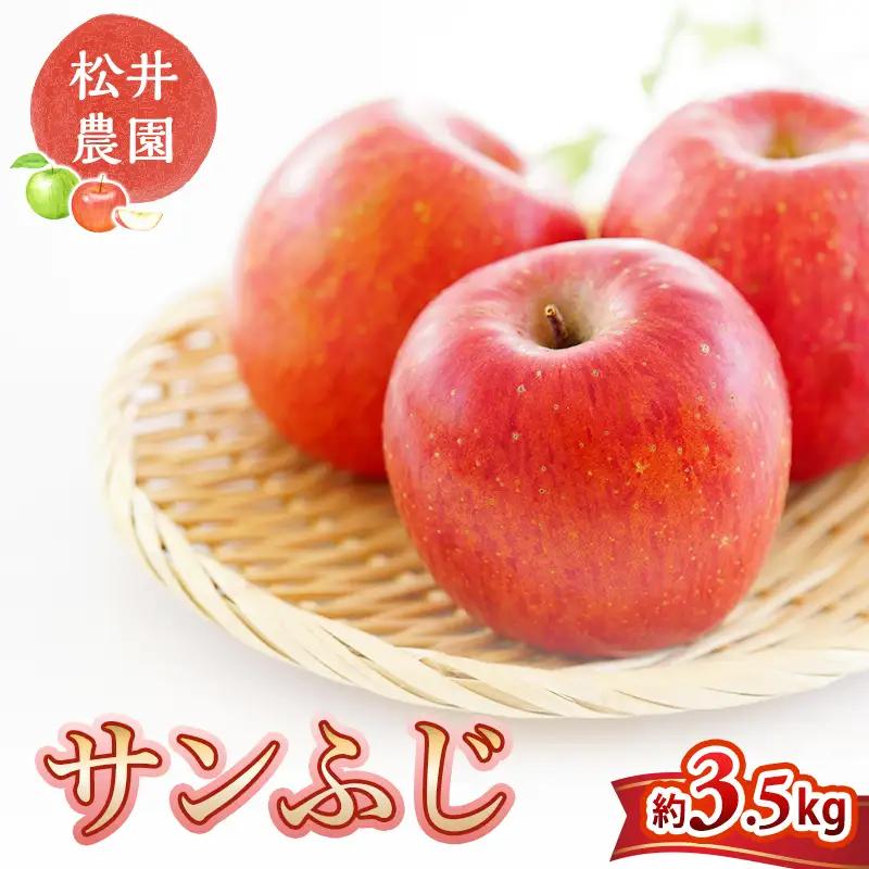 りんご 松井農園のサンふじ 約3.5kg リンゴ