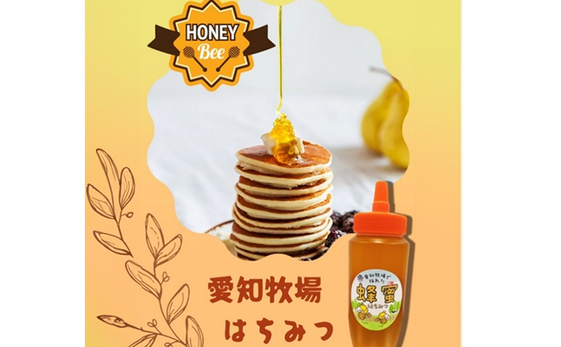 愛知牧場で採れた純粋はちみつ　500g　はちみつ ハチミツ 蜂蜜 ハニー 純粋はちみつ 百花はちみつ　非加熱 国産 愛知牧場 日進市 愛知