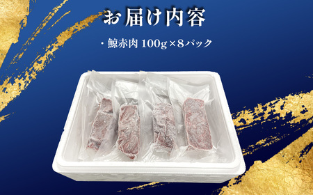 鯨赤肉100ｇｘ8ｐ TMN011