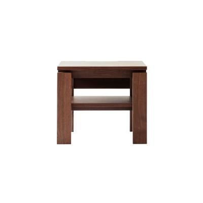 ふるさと納税 旭川市 旭川家具 MUKU工房オリジナル ノキ サイドテーブル ウォールナット_04911