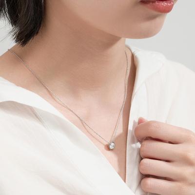ふるさと納税 甲府市 プラチナ シンプルダイヤモンドネックレス(1.0ct)　60-9582 |  | 02