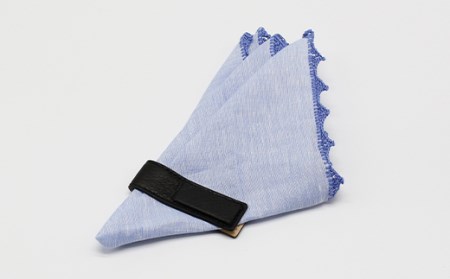 POCKET HANDKERCHIEF STOPPER [KLG-1001](カラー：ダークブラウン)