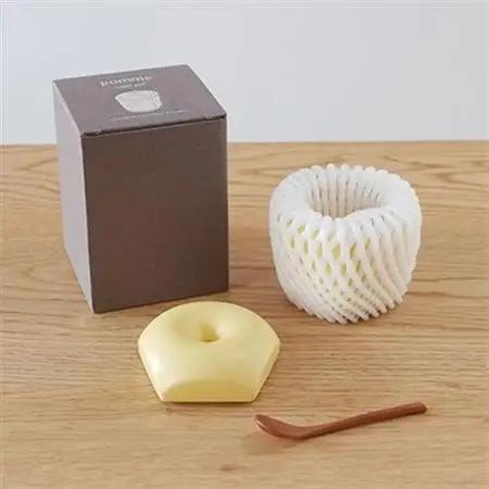 りんごの形のシュガーポット pomme 黄王　【ttyokzk ceramic design】_雑貨・日用品  キッチン用品 _【1096308】