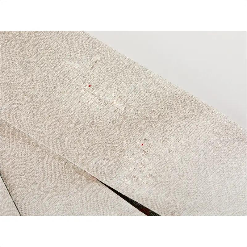 丹後帯　半幅帯「波にうさぎ（２匹入）」