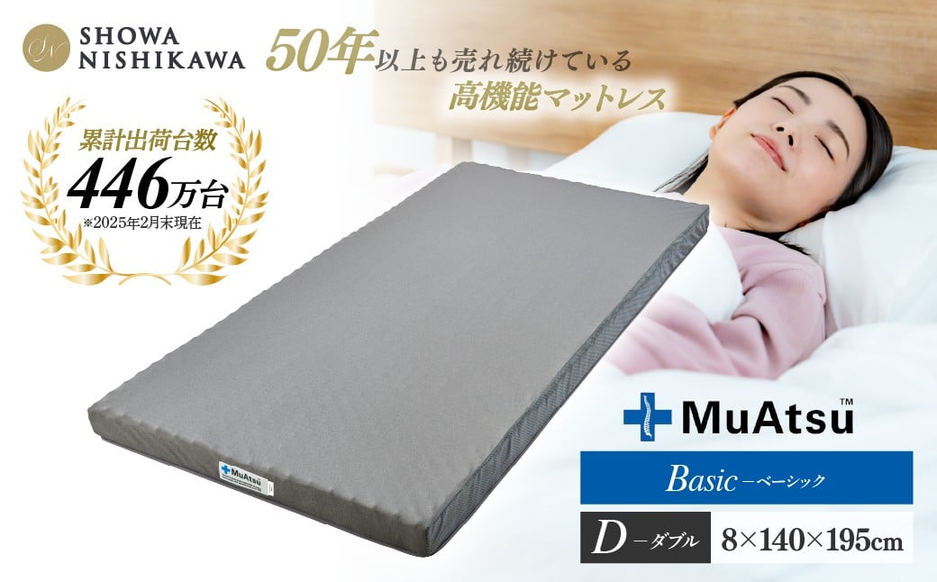 
            【昭和西川】 ムアツマットレス ベーシック ダブル | マットレス ダブル 寝具 ベッド おすすめ オススメ 人気 品質 高級 高反発 ウレタン 楽 寝る 体にぴったり 姿勢改善 寝姿勢 夫婦 背骨 不眠 不眠解消 昭和西川 通気性 夏 蒸れにくい ムレにくい 人気 布団 ふとん 敷布団 睡眠 快適 熟睡 快眠 新生活 引越し 健康 寝心地 バランス 睡眠環境 有名 埼玉県 草加市
          