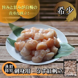 22-118 【希少】お刺身用 うす紅帆立800g　｜ 北海道産　グルメ　海鮮丼