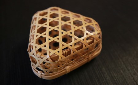 竹かご おにぎり籠 天然 手作り 国産 竹かご