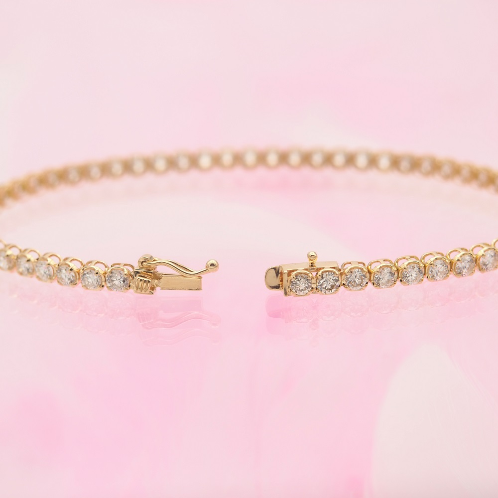 K18 3.0ctダイヤモンドブレス　HH019118