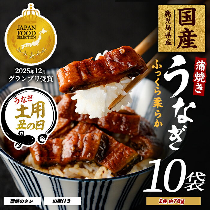 【ふるさと納税】＜丑の日用も選べる！7/20までの決済完了で7/15〜7/25にお届け＞うなぎ蒲焼じっくり焼き きざみ約70g×10袋 化粧箱入り 鰻 ウナギ 蒲焼 国産 丑の日 うな丼 どんぶり ご飯のお供 ごはんのおとも ギフト プレゼント 贈り物 贈答【大新】