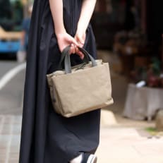 【豊岡鞄】TUTUMU tre mini boston bag(S4100)グレージュ