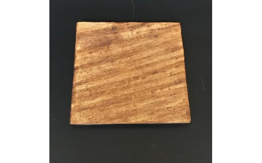 
【窯元：福珠陶苑】有田焼　磁器製ナチュラルウッド15cm角プレート
