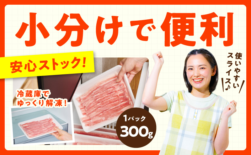 【氷温熟成×極味付け】国産 豚バラ スライス 1.2kg【小分け 300g×4P 豚肉 ぶたにく 普段使い】 mrz0442