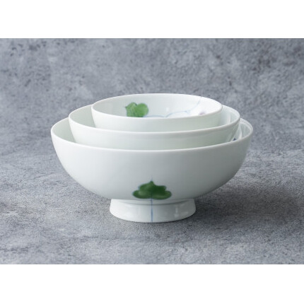 有田焼 彩り ぶどう お碗 大中小3点セット 大慶 食器 うつわ 器 普段使い ボウル 鉢 A30-466_イメージ4