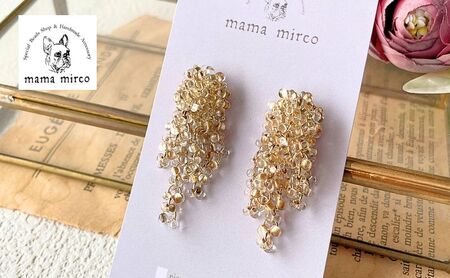 アクセサリー チェコガラス ゴールド ギフト アクセサリー ピアス