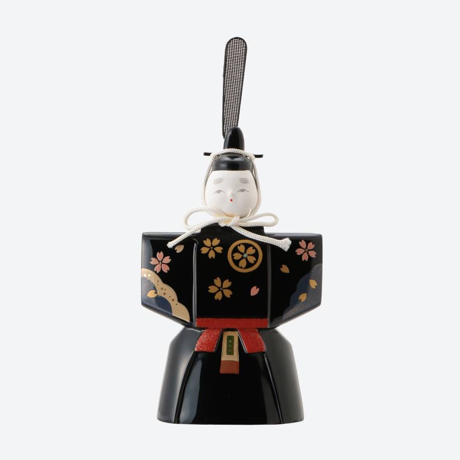 ＜中島忠平漆器店＞ミニ立雛　桜蒔絵