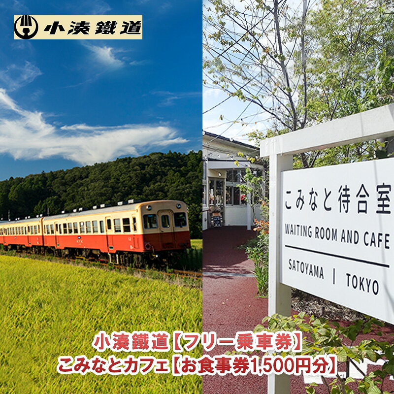 【ふるさと納税】旅行 千葉 小湊鉄道 一日 フリー 乗車券 ペアセット ＋ こみなと待合室 お食事券 1500円分 関東 観光 鉄道 電車 列車 日帰り トラベル カレー ジビエ 食事券 利用券 チケット ペア ペアチケット セット 切符 体験 昭和 レトロ 千葉県 市原 市原市