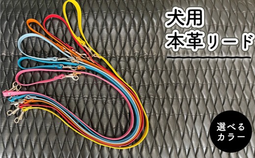 【ピンク】犬用・本革リード | リード 犬 おしゃれ 犬用首輪ペット用品 春日井市