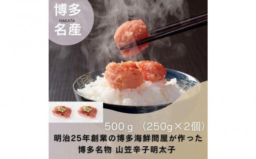 
            【定期便全6回】稲石　博多名物　山笠辛子明太子500g(250g×2個）
          