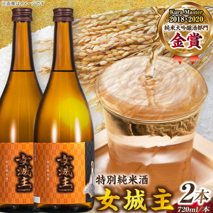 【ふるさと納税】【カーボンオフセット対象】女城主 特別純米酒（720ml×2本セット） / 日本酒 お酒 地酒 銘酒 お取り寄せ 直送 /恵那市/岩村醸造[AUAK007]