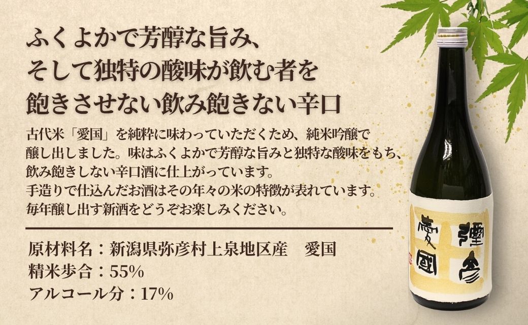 「ヨシカワ 郷技ぐいのみ 100ml」1個× 弥彦酒造「彌彦愛国 純米吟醸 720ml」1本セット | 日本酒 純米吟醸酒 お酒 酒器 盃 お猪口 おちょこ ステンレス製 ミラー仕上げ おしゃれ 贈答品 プレゼント 新潟県 弥彦村