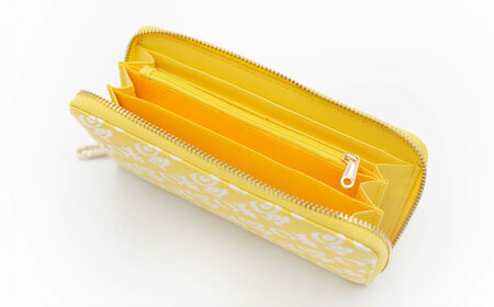 高知の財布 文旦カラー / 高知 ブランド 財布 長財布 合成皮革 革 文旦 アパレル ビジネス 贈り物 プレゼント ご当地 【株式会社ブランド高知】[ATDW005]