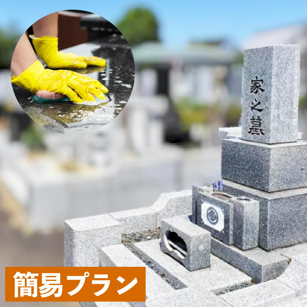 【ふるさと納税】心を込めたお墓掃除代行サービス「簡易プラン」（1回分）竹田市内限定 お墓 掃除 清掃 代行 墓地 除草 草刈り 洗浄 拭き上げ 大分県 竹田市