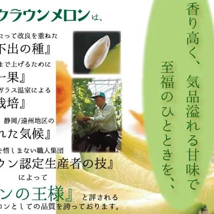 【7ヶ月定期便】クラウンメロン（白等級）中玉　1玉入 　果物 フルーツ デザート メロン マスクメロン 青肉 高級 ギフト 贈り物 静岡県産 袋井市