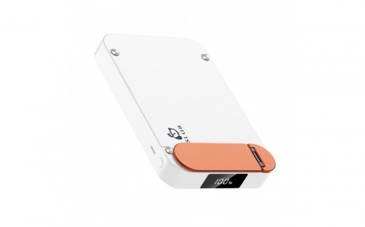 【ホワイト】モバイルバッテリー 12000mAh大容量「3in1マグネットワイヤレス充電スタンド」 MagSafe対応 iPhone17充電 PD20W急速充電 磁気充電15W 無線充電 2台同時充電 USB充電 360°回転スタンド 超薄型 軽量 コンパクト iPhone/Androidスマホ充電 PSE認証【PL保険加入済み製品・安心】