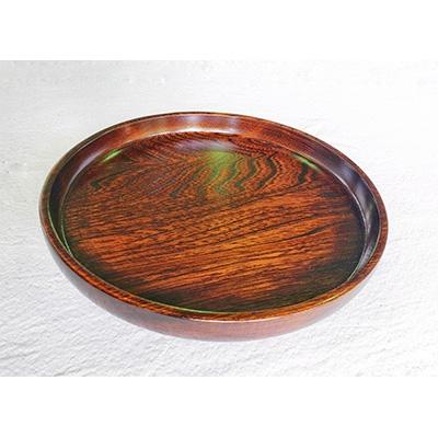 ふるさと納税 南木曽町 【伝統的工芸品】ろくろ細工ランチョンマット(丸盆)