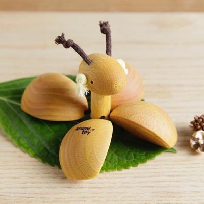 ふるさと納税 木津川市 【グッドトイ受賞】　口に入れられる赤ちゃんガラガラ　木のおもちゃ　動物ガラガラ |  | 03