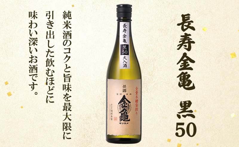 【12月～1月までの限定寄附額】 長寿金亀大吟醸2本セット(火入）藍40、黒50（720ml×2本） CP1201