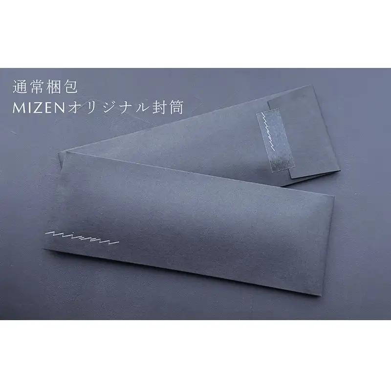 【民谷螺鈿×MIZEN】螺鈿織スラッシュタイ　チェック　紺　オリジナル封筒入り【ギフト箱なし】