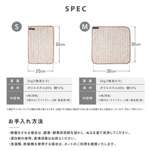 【ふるさと納税】油汚れクロス Sサイズ 5枚セット 新仕様（グレー）