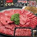 【ふるさと納税】宮崎牛モモ焼肉700g(スパイス付) - 4等級以上 牛肉 もも肉 700g/隠し味にも使える万能スパイス 真ごころスパイス彩々(100g) ブランド牛 焼き肉用 ギフト 贈答用 送料無料 MK-8415【宮崎県都城市は2年連続ふるさと納税日本一！】