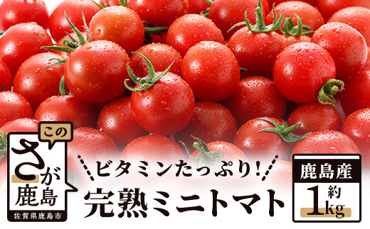 
【先行予約】 たにぐちファーム 完熟ミニトマト 約1kg 『Ricotomato とりこになるトマト』 B-324
