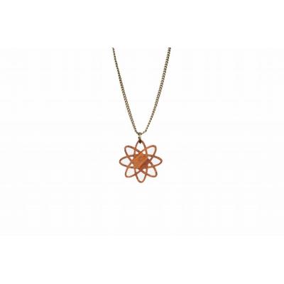 ふるさと納税 徳島市 幾何学模様の木のペンダント　O-CA【DR045】