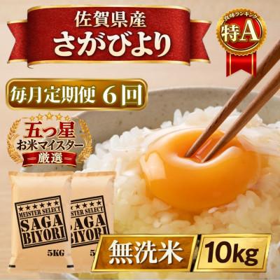 ふるさと納税 江北町 【毎月定期便】【無洗米】さがびより10kg【5kg×2袋】(江北町)全6回