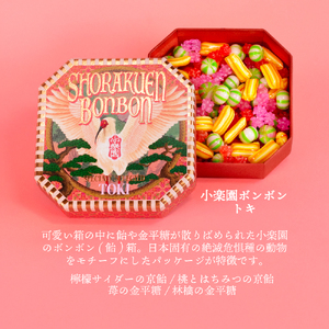 小楽園の贈り物セット【小楽園ボンボンホンドタヌキ/小楽園ボンボントキ/小楽園のおこし缶】【196013】