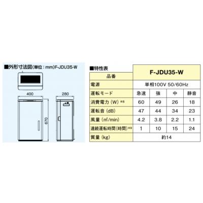 ふるさと納税 春日井市 パナソニック Panasonic【ziainoジアイーノ】30畳用(ホワイト)F-JDU35-W |  | 02