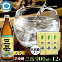 【ふるさと納税】本格いも焼酎　三岳900ml 12本(化粧箱入り) | ギフト 鹿児島 屋久島 ふるさと 納税 お取り寄せ お酒 酒 芋 芋焼酎 いも焼酎 アルコール飲料 本格焼酎 しょうちゅう ご当地 セット 本格芋焼酎 宅飲み 三岳酒造 いも 12本 取り寄せ 瓶 焼酎 地酒