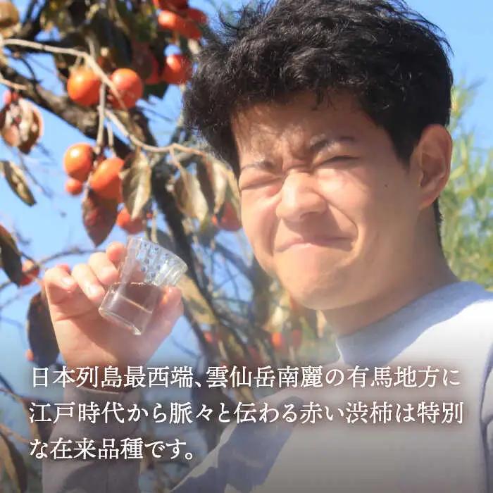 【業界誌 (料理通信) お宝食材コンテスト ベスト20選出】天然 酵母 柿酢 300ml×2本 / 6年熟成 柿 かき カキ お酢 酢 発酵食品 / 南島原市 / 中邨 [SAG009]
