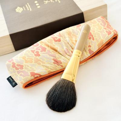 ふるさと納税 熊野町 熊野筆(輪島塗)×西陣織セット　熊野化粧筆ほうこどう |  | 01