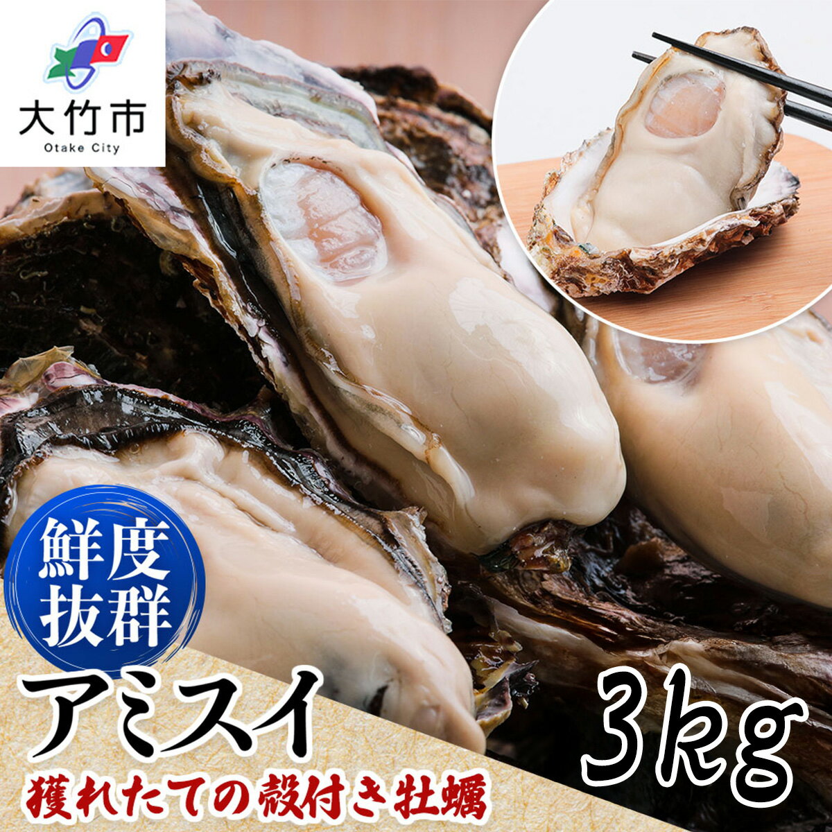 【ふるさと納税】オレの牡蠣 広島県大竹市産 殻付牡蠣 3kg 大容量 朝どれ｜朝どれ 生食用 かき 大粒 貝 シーフード オイスター 海鮮 魚介類 海の幸 貝類 濃厚 BBQ バーベキュー ガンガン焼き おおたけカキ 特大サイズ 広島 大竹市 玖波 宮島 瀬戸 国産 産地直送 [1806]