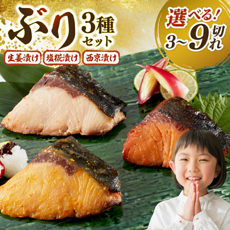【ふるさと納税】 ぶり 漬け焼き セット 9 / 6 / 3食 魚 海鮮 西京漬け 塩麹漬け 生姜漬け 味噌 焼き魚 漬け魚 干物 惣菜 おかず 冷凍 真空パック レンジ調理 簡単 便利 おつまみ 酒の肴 おいしい グルメ 贈り物 ギフト お取り寄せ 5000 宿毛市 高知県