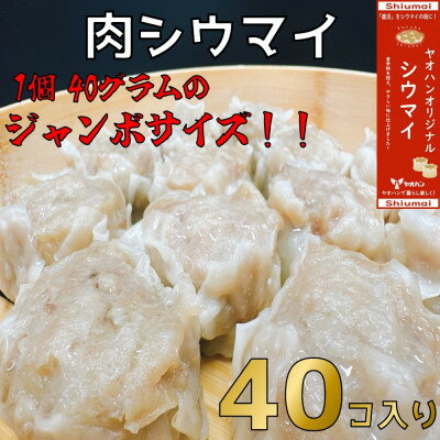 【ふるさと納税】【鹿沼新名物】ヤオハンオリジナル肉シウマイ　40個入(1,600g)【配送不可地域：離島】【1429961】