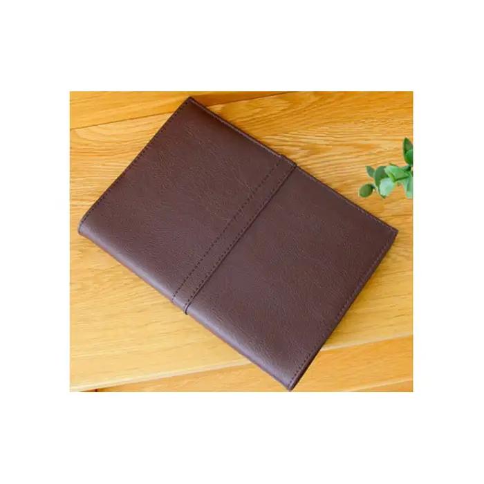 No.226-05 上質な国産PVCレザーブックカバー「SION」文庫サイズ/文庫（厚）サイズのセット（ブラウン）